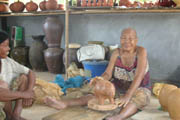 Oldest potter in Odonrossey. She is 80 years old